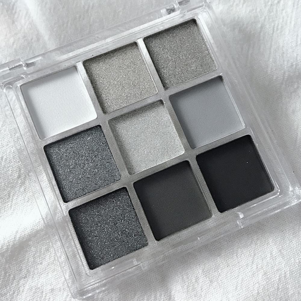 Yeweian paleta de sombras negro humo de 9 colores para looks intensos y duraderos.