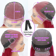 Peluca YFFSSJFC prepeinada con flecos suaves para líneas naturales.