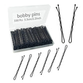 YINGFENG horquillas del cabello 2-2 pulgadas negras dentro de caja, almacenamiento práctico.