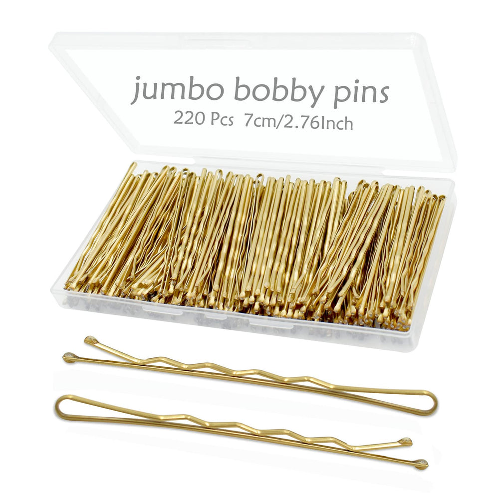 Pinzas YINGFENG, horquillas grandes doradas de 2,76 pulgadas para fijar peinados.