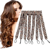 Banda YiQiYi rizos sin calor satin leopard para rizos suaves