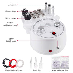 Yofuly puntas de diamante nueve piezas para adaptar zonas faciales.