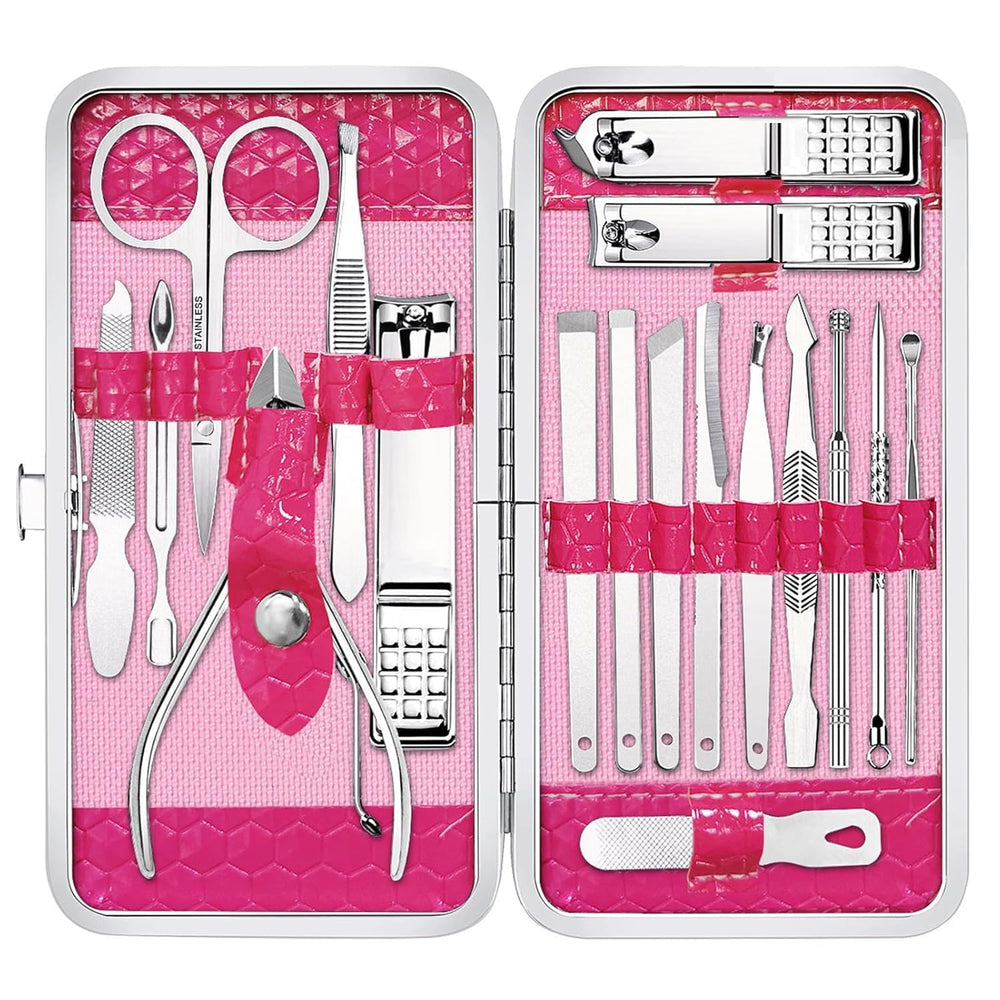 Yougai set manicura 18 en 1 en estuche, ideal para viaje