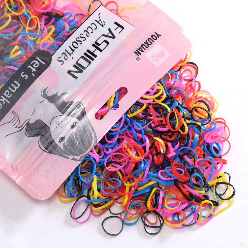YOUXUAN ninos elasticos pelo colores: banda elastica para peinados divertidos.