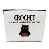 Bolso de maquillaje Ythuil Gato Tejedor visto frontal para organización diaria.