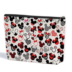ZHAMEN bolsa de maquillaje impermeable con diseño de ratón lindo para uso diario.