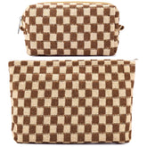ZLFSRQ bolso maquillaje cuadros grande, ideal para viaje y organización diaria.