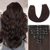 znxdjxe extensiones con broches cabello real 18 pulgadas para volumen natural