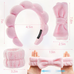 Ztomine diadema con lazo para lavado facial, añade estilo a tu rutina.