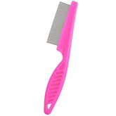 Peine ZYoung de dientes finos en acero inoxidable para cuidado capilar profesional.