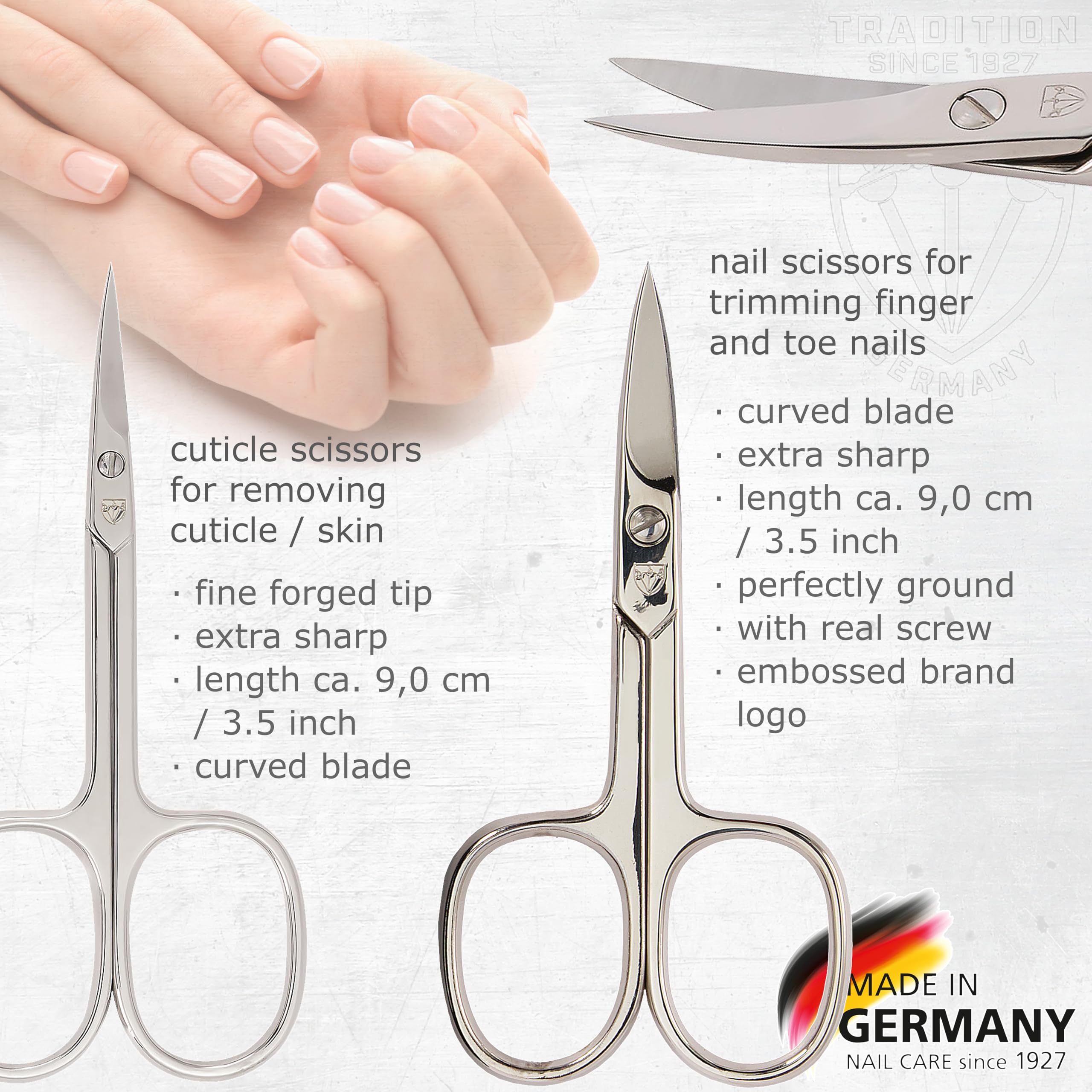Tijeras cutícula de 3 Swords Germany, precisión para uñas.