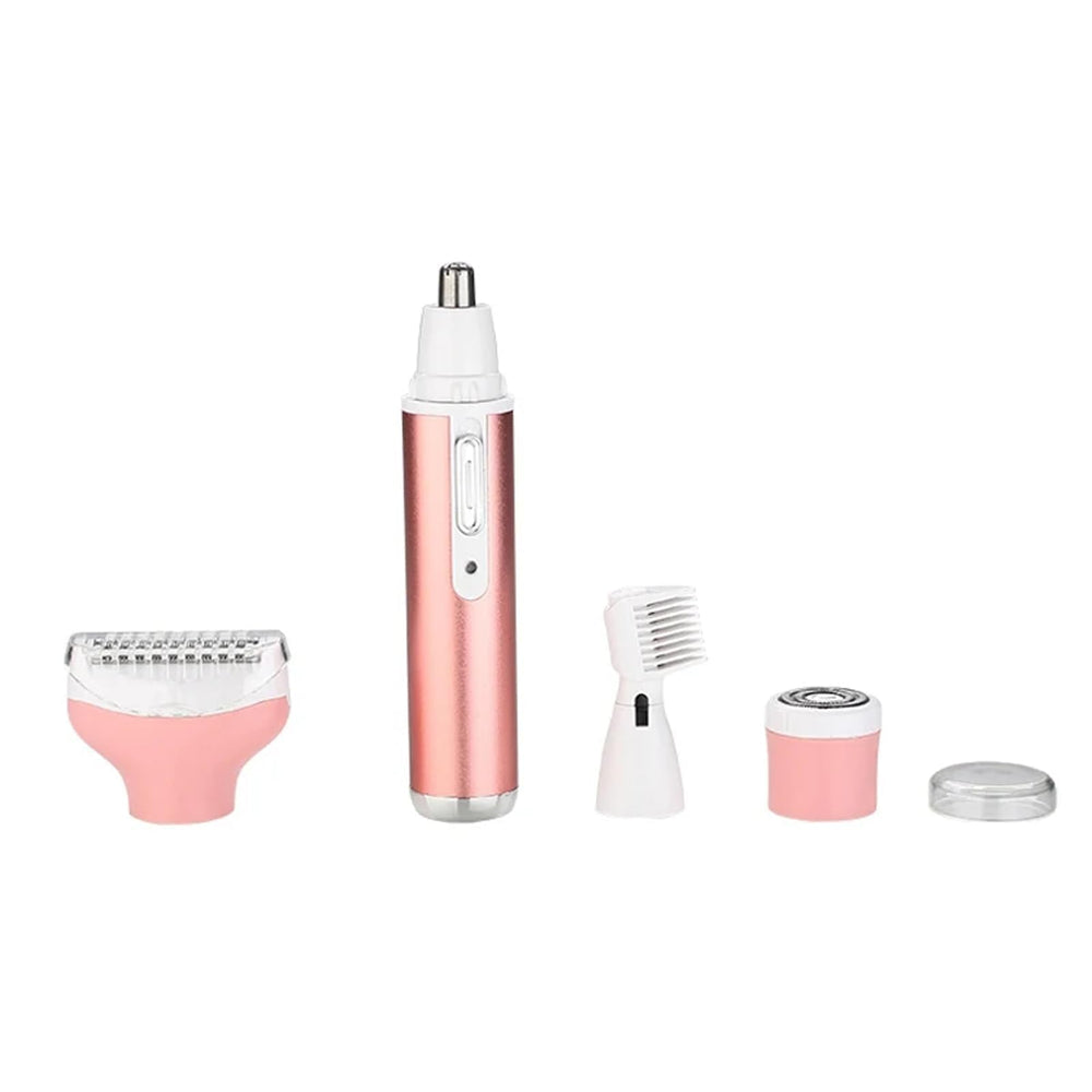 Cortapelos 4 en 1 para mujer: carga USB para uso móvil.