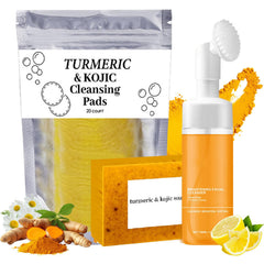 Aacnre jabón cúrcuma para limpieza profunda suave del rostro.