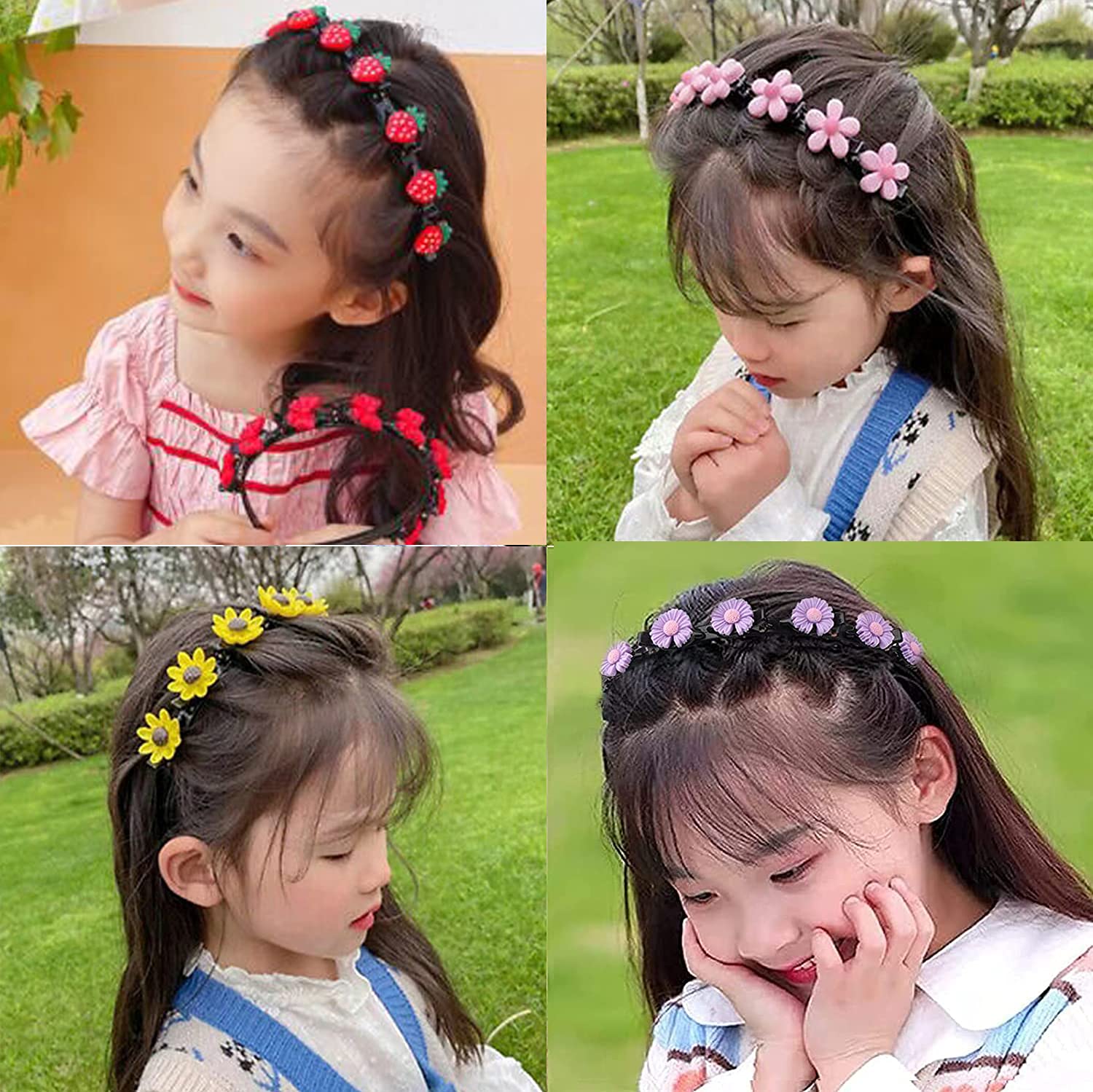 Aaiffey prendedor con ocho clips para crear rizos y trenzas.