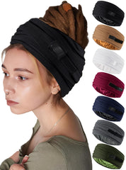 Ababalaya turbante abierto satinado para hombres, cómodo durante la carrera y entrenamiento.