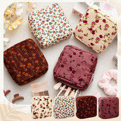 Estuche mini Abbylike para cosméticos, rosa, cabe en el bolso.