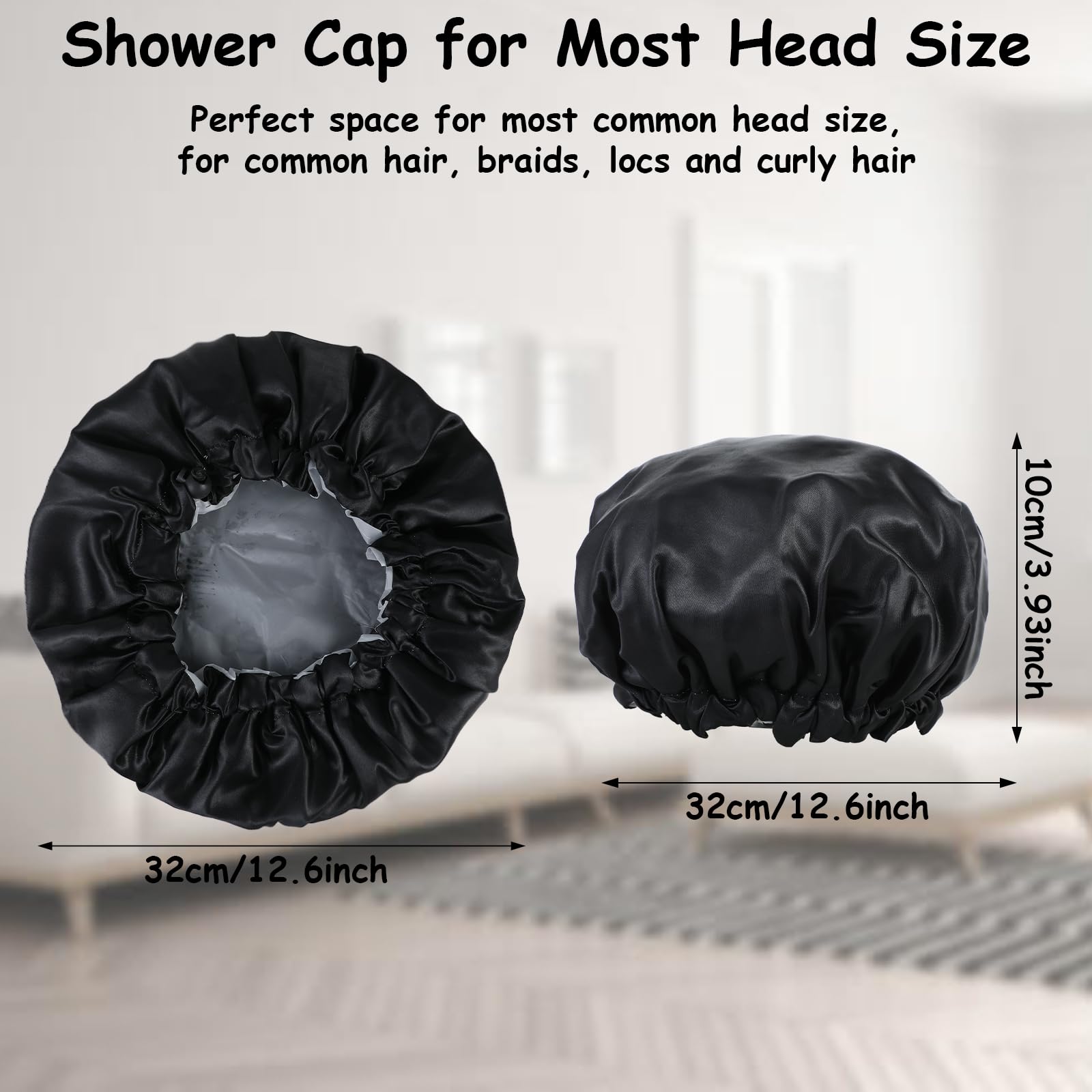 Gorro Abeillo impermeable EVA interior protege cabello durante la ducha