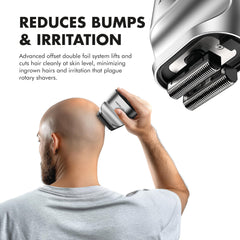 Aberlite Touch 2: diseño-ergonomico-multiagarrado facilita el afeitado de la cabeza