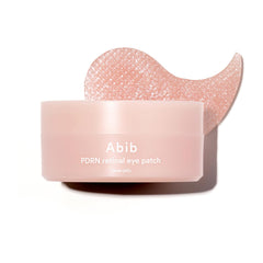 Abib PDRN retinal eye patch cooling gel in action for refreshed under eye area