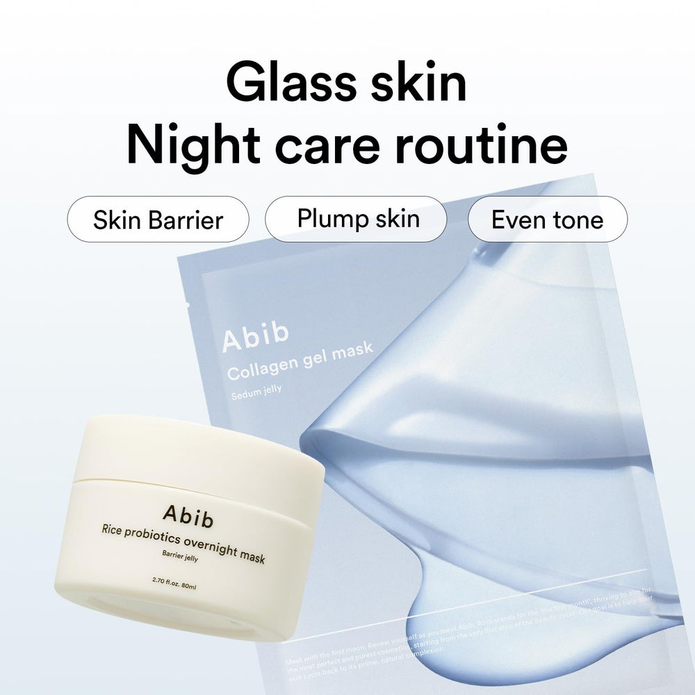 Efecto de hidratación visible tras usar la mascarilla Abib Sedum Jelly