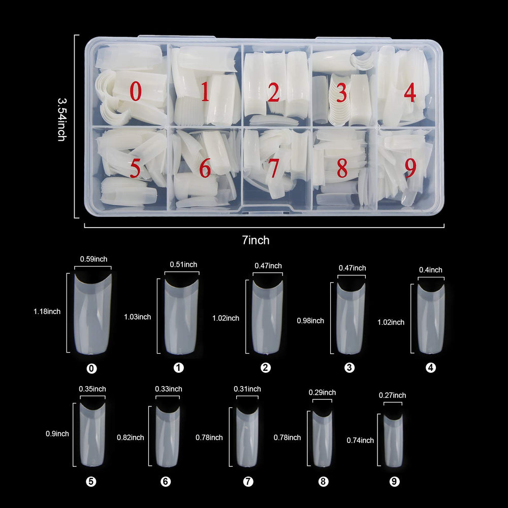 Abodhu 10-sizes grid highlights easy sizing for efficient nail prep