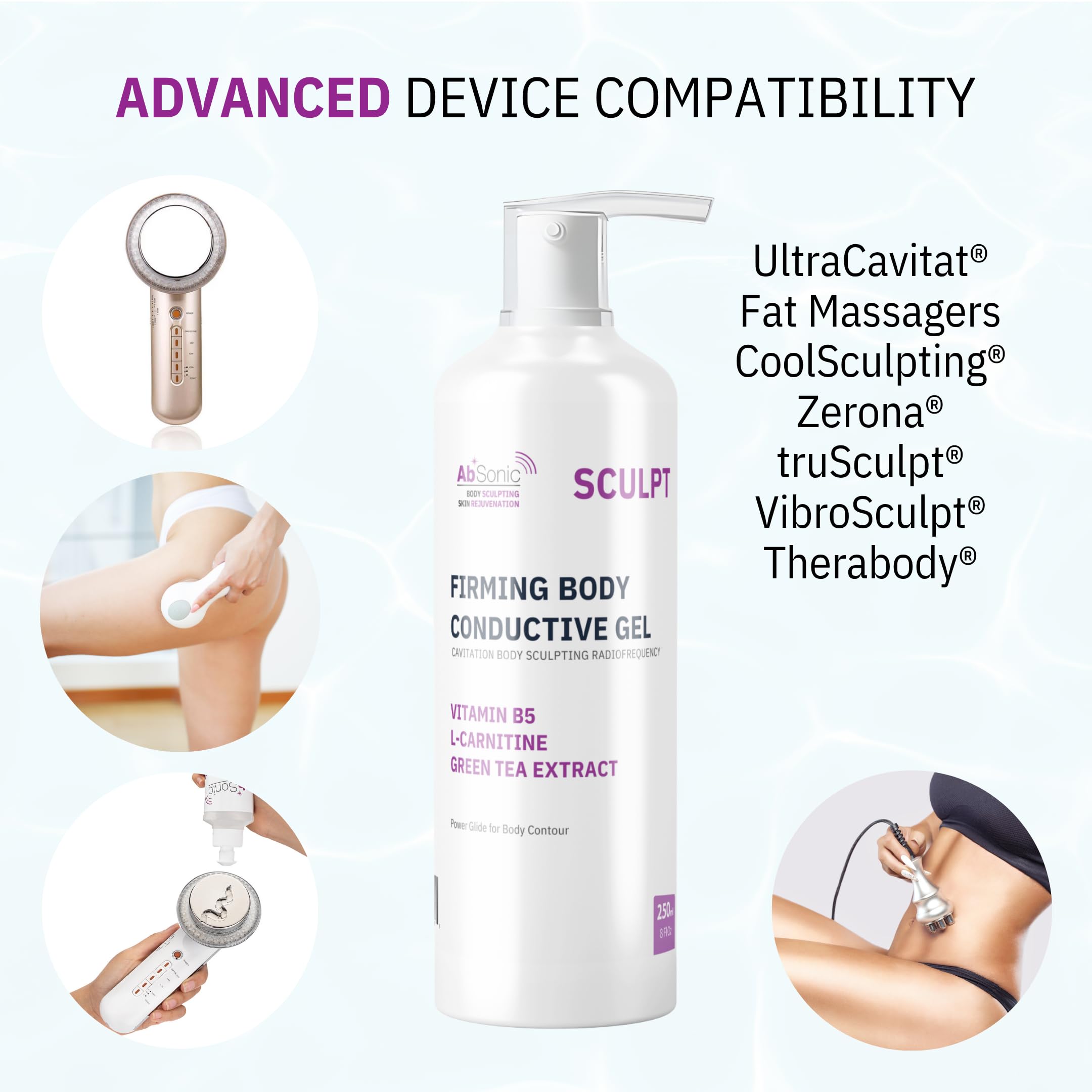 Absonic Sculpt deslizamiento estable durante sesiones prolongadas sin residuos