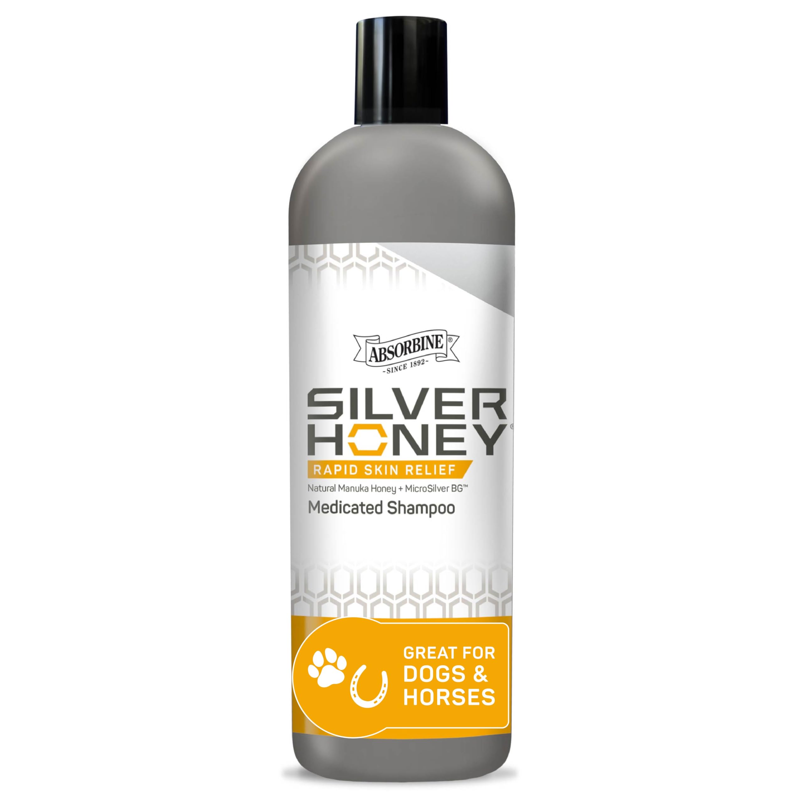 Absorbine Silver Honey Champú: botella vertido, limpieza suave para áreas irritadas.