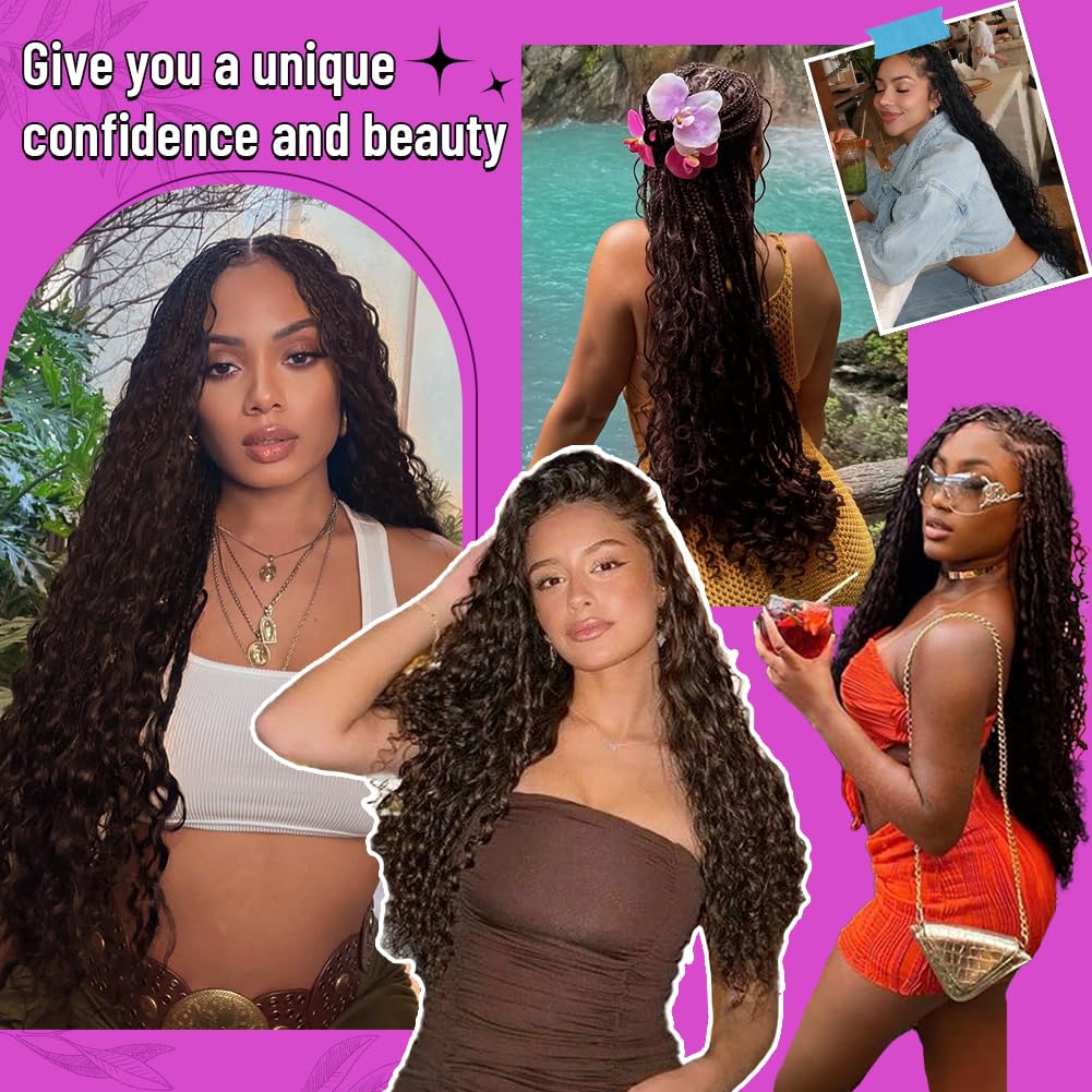Acbhoa cabello boho cómodo para el cuero cabelludo y duradero.