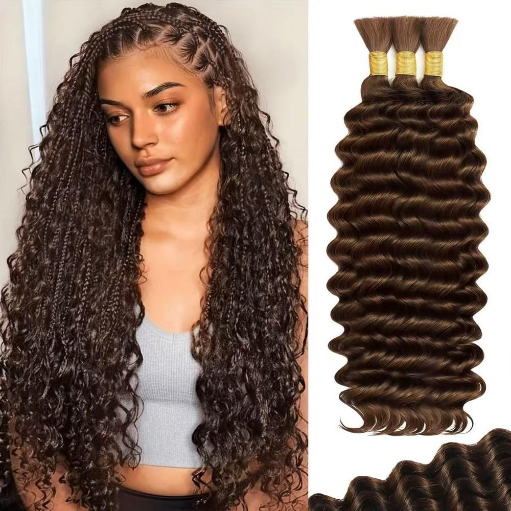 Acbhoa cabello boho onda profunda para trenzas, aspecto natural y duradero.