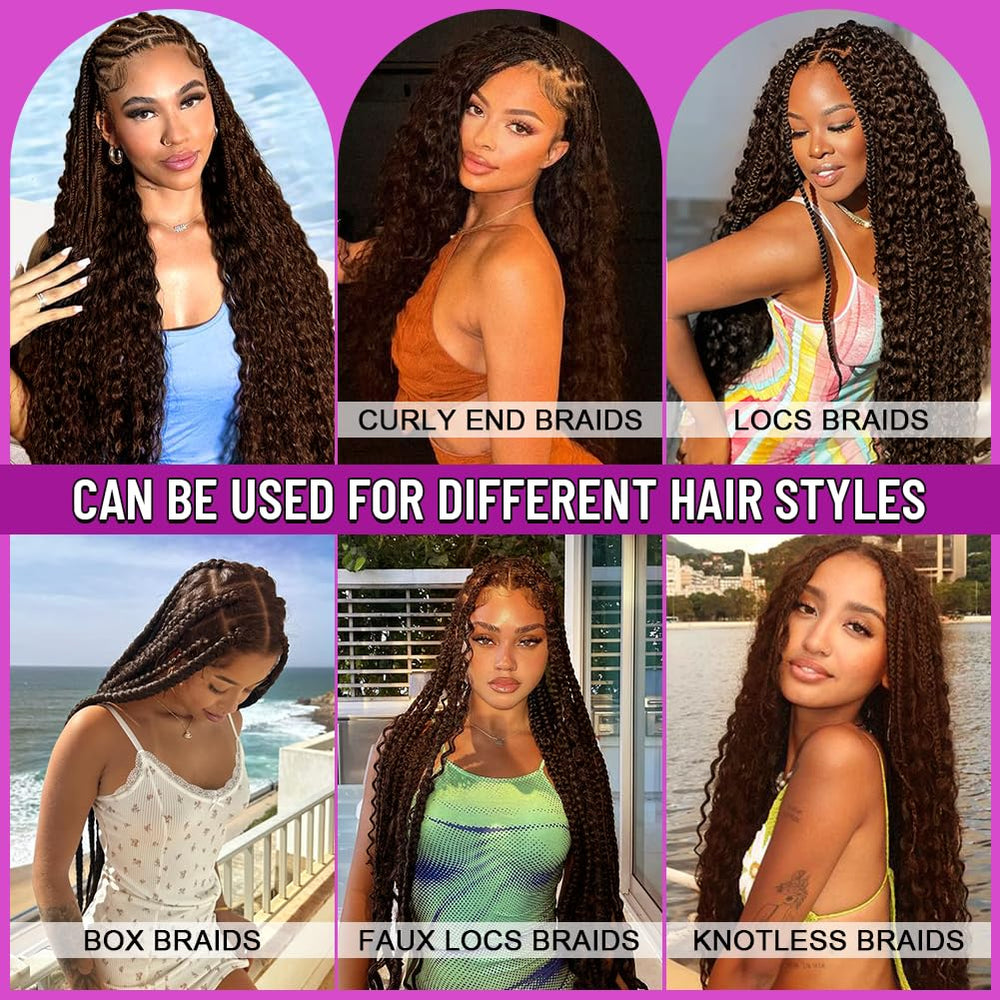 Acbhoa cabello boho rizado profundo, estilo vibrante para cualquier ocasión.