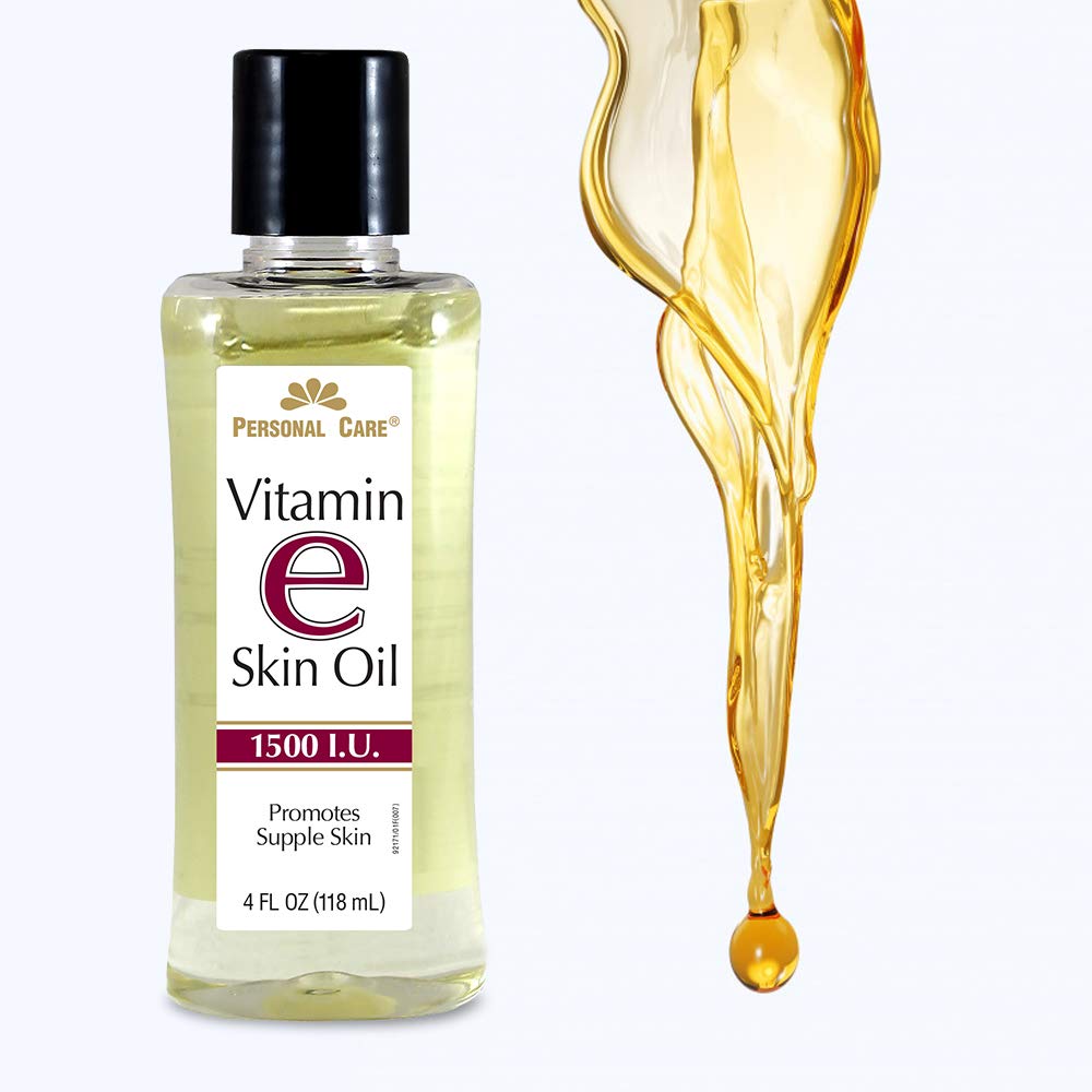 Envase del aceite de Vitamina E, práctico para uso diario.
