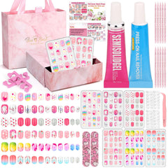 Acejoz caja regalo de uñas postizas para niñas, ideal para manualidades