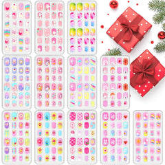 Acejoz uñas para niñas, estilos variados para juegos y eventos.