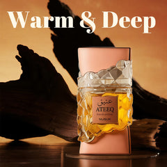 A CENTER Ateeq heart-note blend evokes lavender and jasmine with refined masculinity.