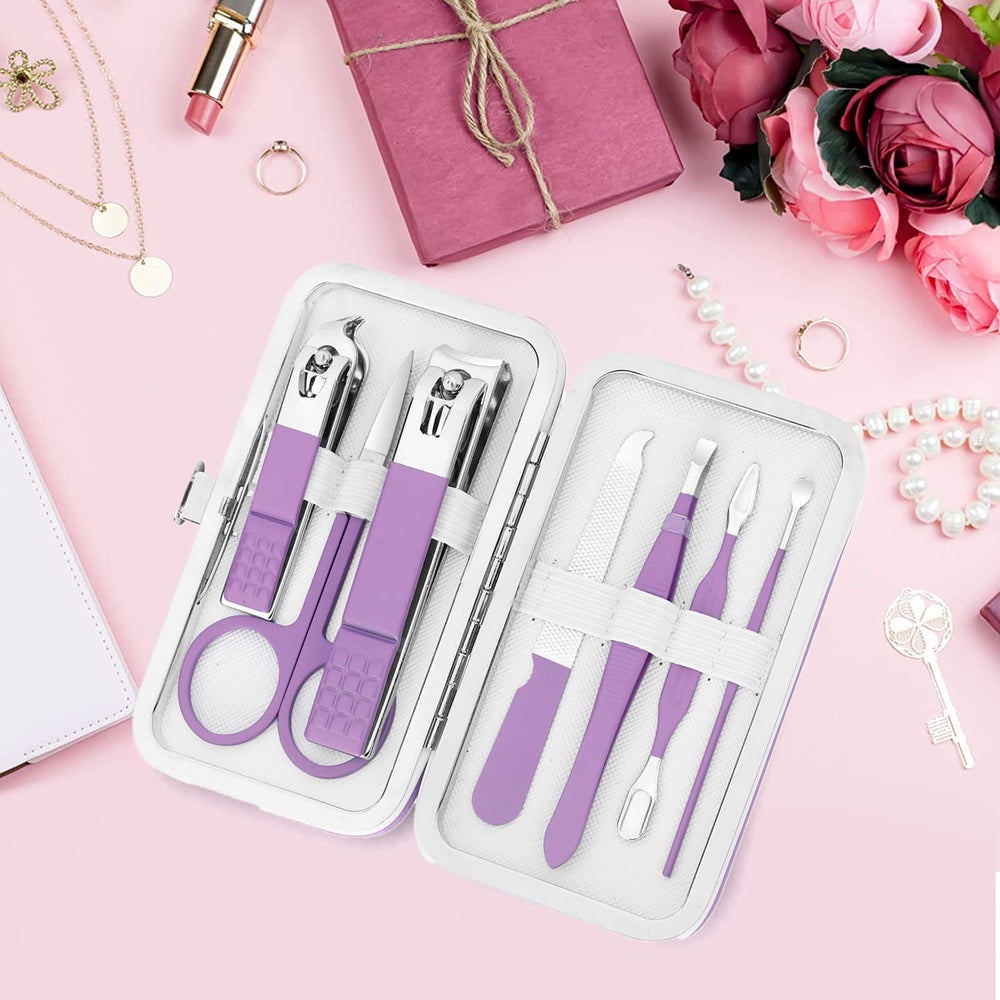 Aceoce kit de manicura compacto, perfecto para bolsos y viajes.