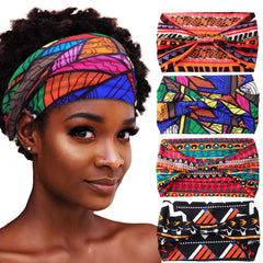 Aceorna bandana africana boho nudo, suave y elástica para cualquier peinado.