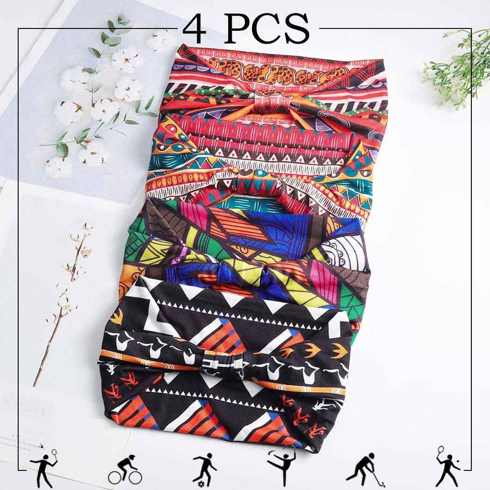 Aceorna bandana africana boho nudo, perfecto para recogidos y frente seca.