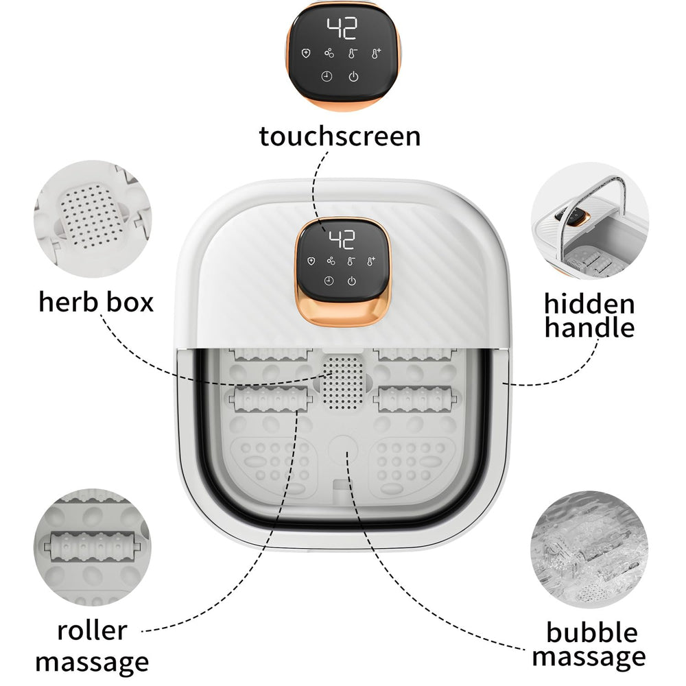 ACKLEAP spa-pies-panel-tactil ofrece control sencillo durante la sesión de baño.