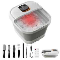 ACKLEAP spa-pies-plegable facilita almacenamiento y uso cómodo.