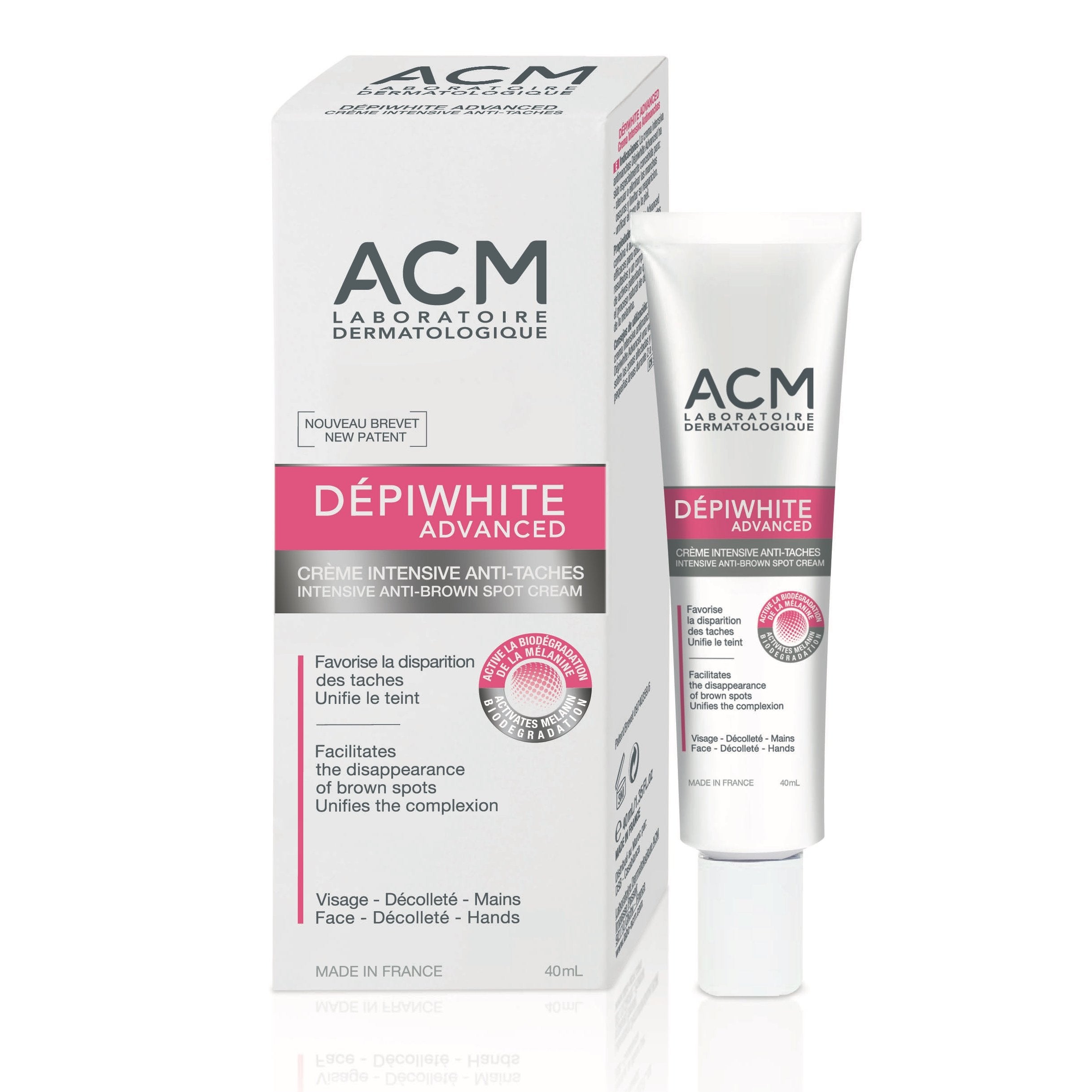 ACM Depiwhite crème en flacon, potentiel pour un teint uniforme