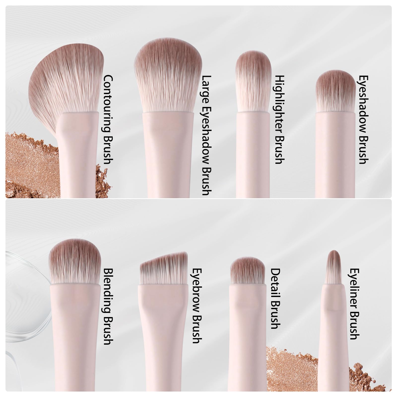 ACMEBEAUTY pincel sombra para aplicación precisa en párpados