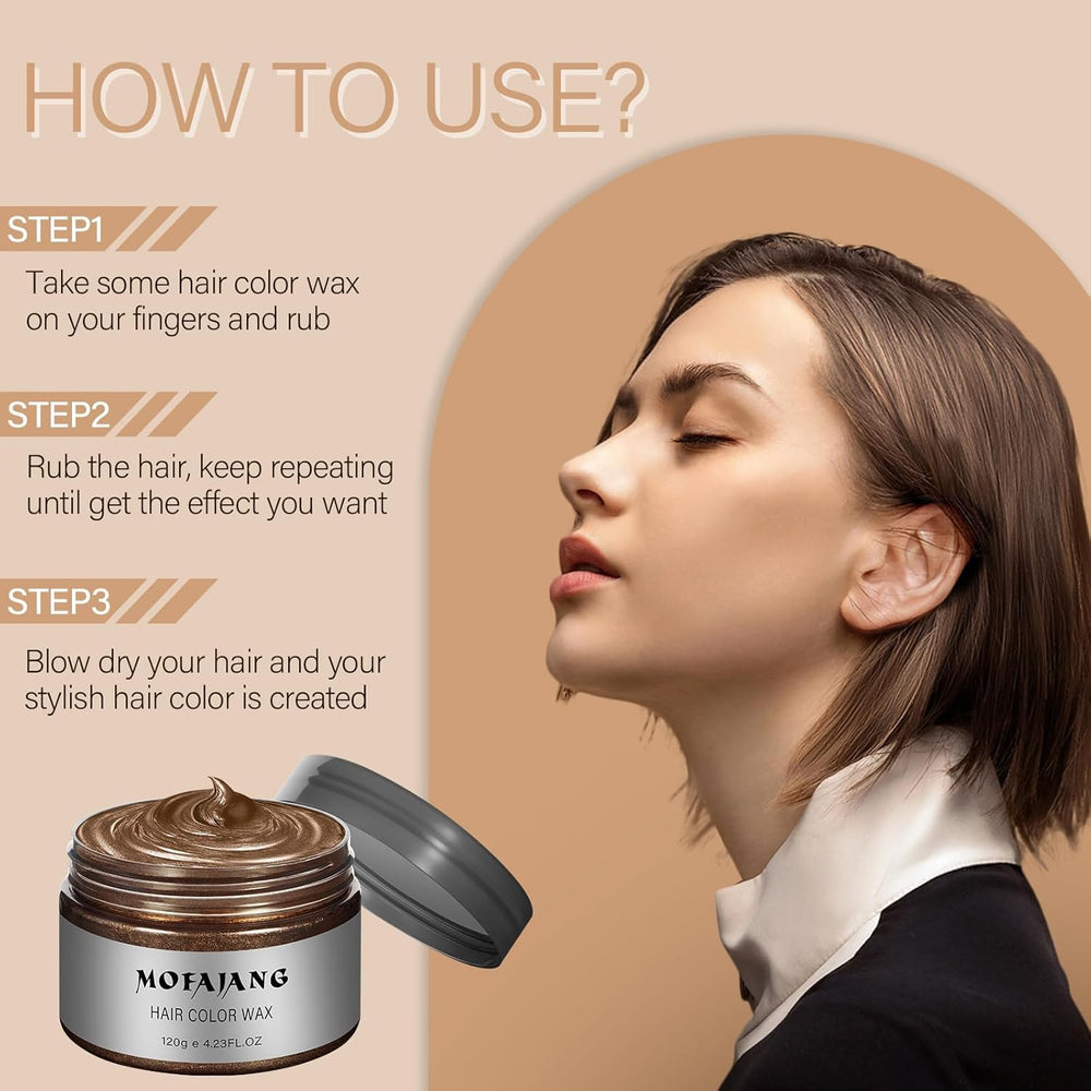 Acomler cera color temporal cabello castano efecto duradero sin esfuerzo