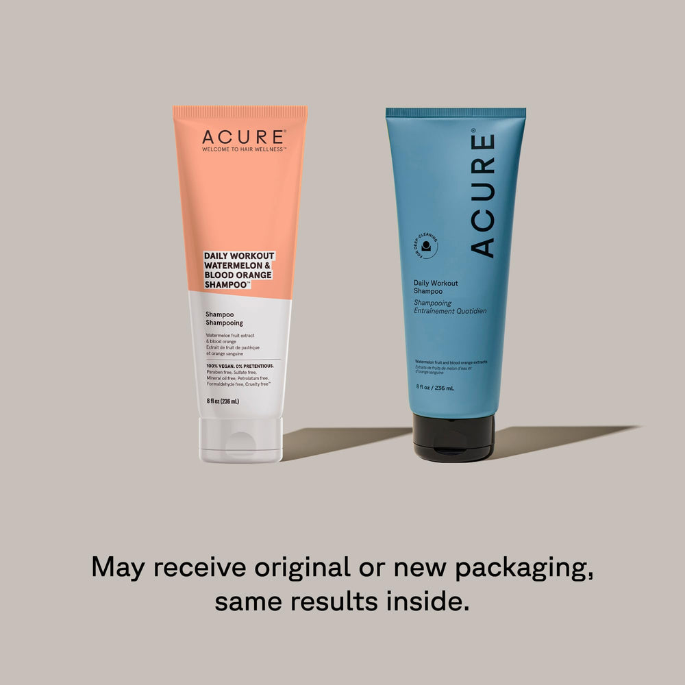 Acure Daily Workout Watermelon Shampoo lather close-up for lightweight cleansing
