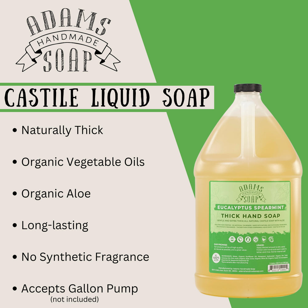 Adams Handmade Soap usos múltiples: manos y limpiezas suaves