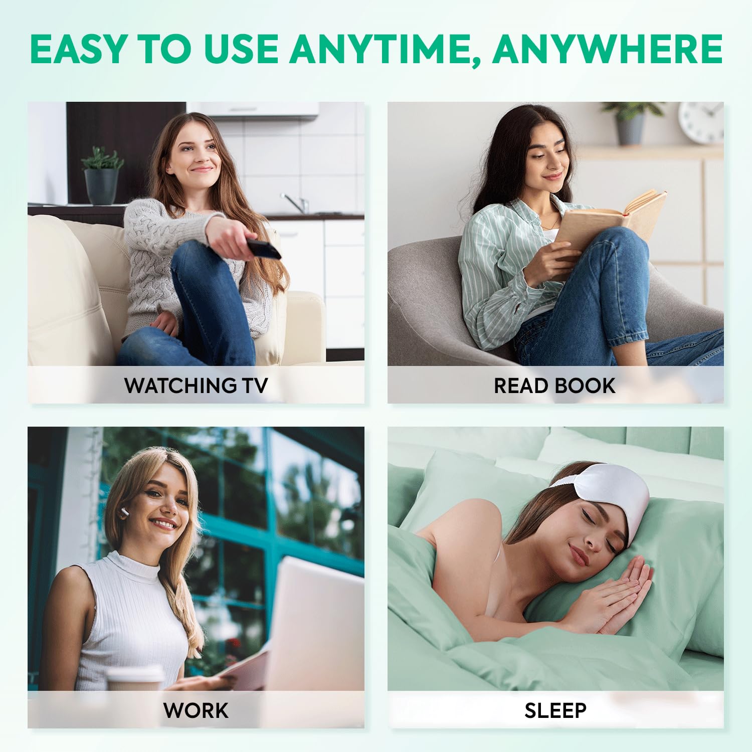 Nighttime use with Adellina Ozempatch during bedtime for skin-friendly wear.