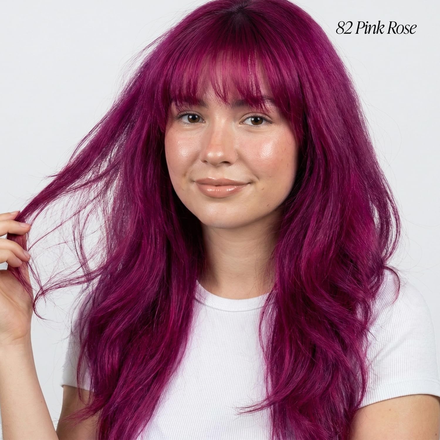 Adore 082 Rosa intenso, aplicación fácil para todo tipo de cabello.