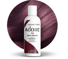 Adore 078 Ámbar Intenso en bote: cobertura vibrante y duradera para el cabello