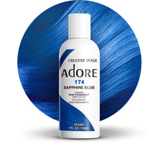 Adore 174 Sapphire Blue: tono azul intenso para cabello