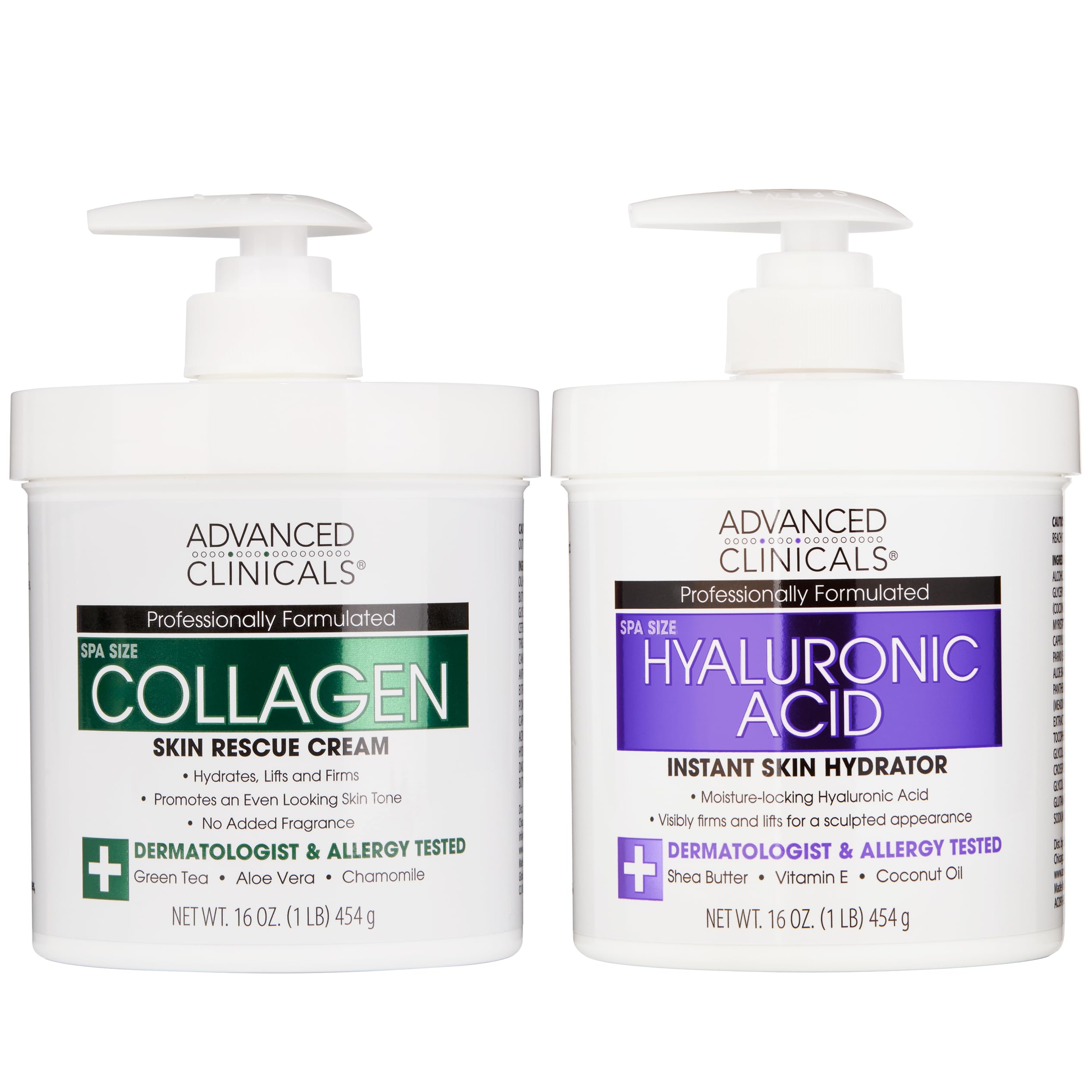 Advanced Clinicals acido hialuronico crema cuerpo: hidratación duradera para piel suave