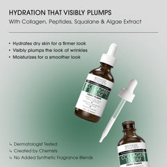 Advanced Clinicals Collagen Serum milky texture glides on for soft, plump skin